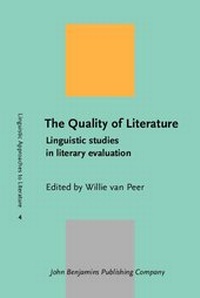 Enlarge image Cover: The Quality of Literature - John Benjamins Publishing Company