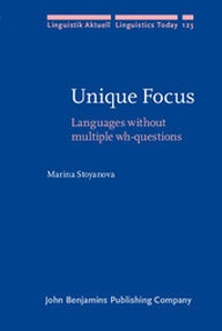 Enlarge image Cover: Unique Focus - John Benjamins Publishing Company