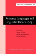 Cover: Romance Languages and Linguistic Theory 2005 - John Benjamins Publishing Company