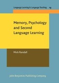 Cover: Memory, Psychology and Second Language Learning - John Benjamins Publishing Company