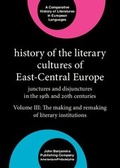 Cover: History of the Literary Cultures of East-Central Europe - John Benjamins Publishing Company