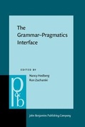 Cover: The Grammar-Pragmatics Interface - John Benjamins Publishing Company