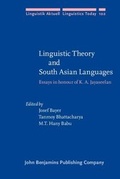 Cover: Linguistic Theory and South Asian Languages - John Benjamins Publishing Company