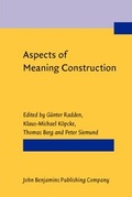 Cover: Aspects of Meaning Construction - John Benjamins Publishing Company