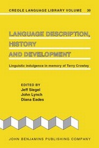 Enlarge image Cover: Language Description, History and Development - John Benjamins Publishing Company