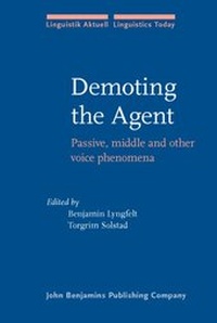 Enlarge image Cover: Demoting the Agent - John Benjamins Publishing Company