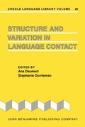 Cover: Structure and Variation in Language Contact - John Benjamins Publishing Company