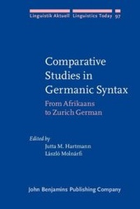 Enlarge image Cover: Comparative Studies in Germanic Syntax - John Benjamins Publishing Company