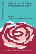 Cover: Explorations in the Sociology of Language and Religion - John Benjamins Publishing Company