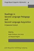 Cover: Readings in Second Language Pedagogy and Second Language Acquisition - John Benjamins Publishing Company