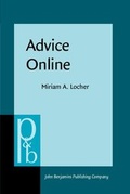 Cover: Advice Online - John Benjamins Publishing Company