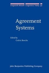 Enlarge image Cover: Agreement Systems - John Benjamins Publishing Company