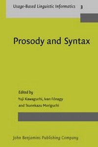 Enlarge image Cover: Prosody and Syntax - John Benjamins Publishing Company