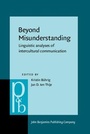 Cover: Beyond Misunderstanding - John Benjamins Publishing Company