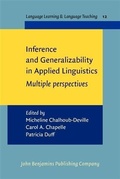 Cover: Inference and Generalizability in Applied Linguistics - John Benjamins Publishing Company