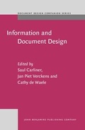 Cover: Information and Document Design - John Benjamins Publishing Company