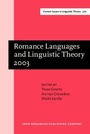 Cover: Romance Languages and Linguistic Theory 2003 - John Benjamins Publishing Company