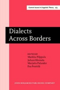 Enlarge image Cover: Dialects Across Borders - John Benjamins Publishing Company