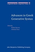 Cover: Advances in Greek Generative Syntax - John Benjamins Publishing Company