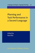 Cover: Planning and Task Performance in a Second Language - John Benjamins Publishing Company