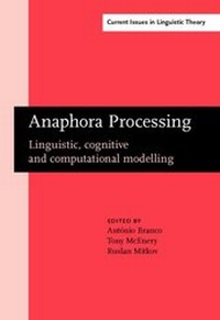 Abbildung von: Anaphora Processing - John Benjamins Publishing Company