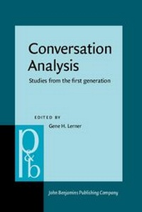 Enlarge image Cover: Conversation Analysis - John Benjamins Publishing Company