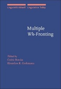 Enlarge image Cover: Multiple Wh-Fronting - John Benjamins Publishing Company