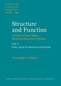 Cover: Structure and Function - A Guide to Three Major Structural-Functional Theories - John Benjamins Publishing Company