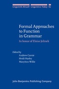 Cover: Formal Approaches to Function in Grammar - John Benjamins Publishing Company