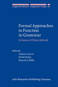 Enlarge image Cover: Formal Approaches to Function in Grammar - John Benjamins Publishing Company