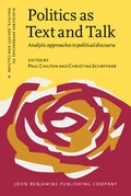 Cover: Politics as Text and Talk - John Benjamins Publishing Company