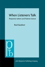 Cover: When Listeners Talk - John Benjamins Publishing Company