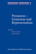Cover: Pronouns - Grammar and Representation - John Benjamins Publishing Company