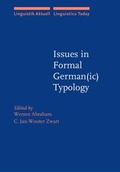 Cover: Issues in Formal German(ic) Typology - John Benjamins Publishing Company