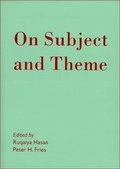 Cover: On Subject and Theme - John Benjamins Publishing Company