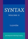 Cover: Syntax - John Benjamins Publishing Company
