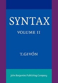 Enlarge image Cover: Syntax - John Benjamins Publishing Company
