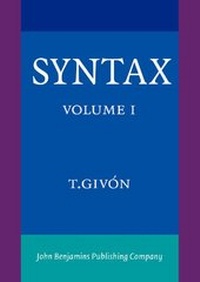 Enlarge image Cover: Syntax - John Benjamins Publishing Company