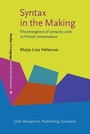 Cover: Syntax in the Making - John Benjamins Publishing Company