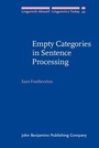 Cover: Empty Categories in Sentence Processing - John Benjamins Publishing Company