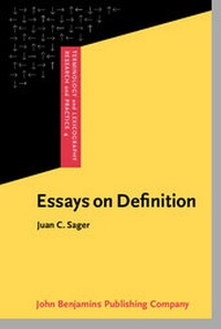 Enlarge image Cover: Essays on Definition - John Benjamins Publishing Company