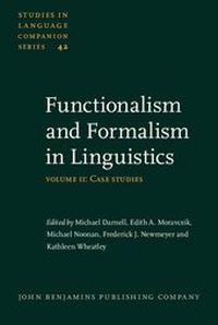 Enlarge image Cover: Functionalism and Formalism in Linguistics - John Benjamins Publishing Company