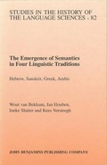 Cover: The Emergence of Semantics in Four Linguistic Traditions - John Benjamins Publishing Company