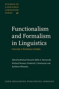 Cover: Functionalism and Formalism in Linguistics - John Benjamins Publishing Company