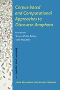 Cover: Corpus-based and Computational Approaches to Discourse Anaphora - John Benjamins Publishing Company