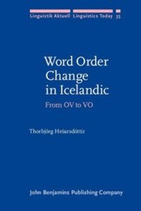 Abbildung von: Word Order Change in Icelandic - John Benjamins Publishing Company
