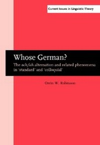 Enlarge image Cover: Whose German? - John Benjamins Publishing Company