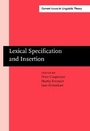 Cover: Lexical Specification and Insertion - John Benjamins Publishing Company