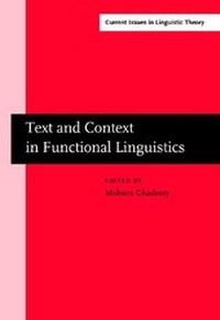 Enlarge image Cover: Text and Context in Functional Linguistics - John Benjamins Publishing Company