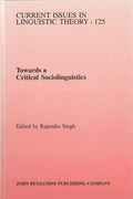 Cover: Towards a Critical Sociolinguistics - John Benjamins Publishing Company